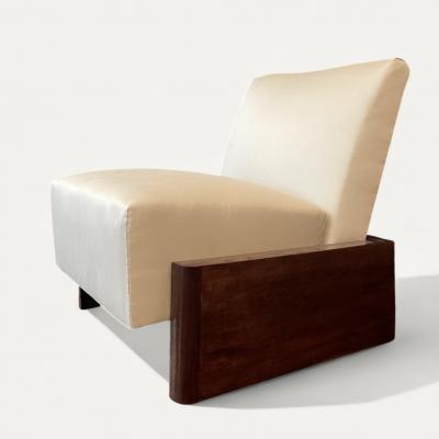 French Art Deco Modernist Low Slipper Chair circa 1925