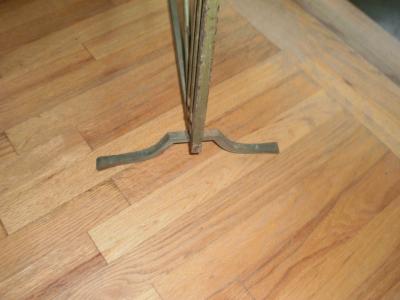 French Art Deco Neoclassical Style Wrought Iron Fireplace Screen with Arrows