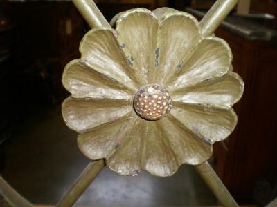 French Art Deco Neoclassical Style Wrought Iron Fireplace Screen with Arrows