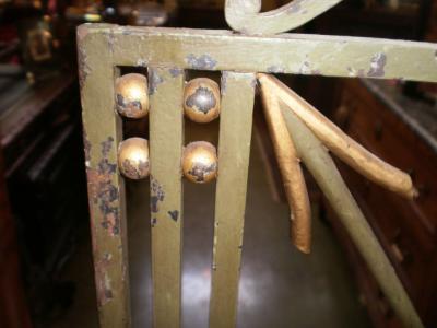 French Art Deco Neoclassical Style Wrought Iron Fireplace Screen with Arrows