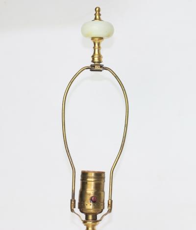 French Art Deco Onyx and Ormolu Table Lamp 1930 France