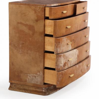 French Art Deco Parchment Covered Dresser C 1940 