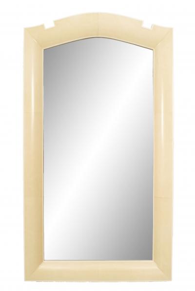 French Art Deco Parchment Wall Mirrors