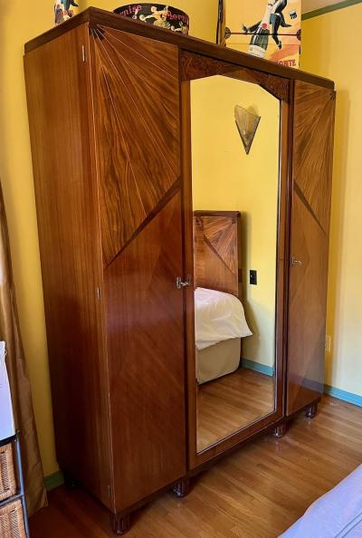 French Art Deco Queen Size Bedroom Suite c 1930s