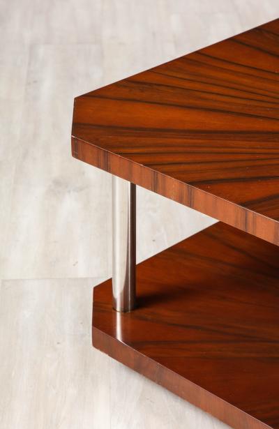 French Art Deco Rectangular Wood Coffee Table circa 1940