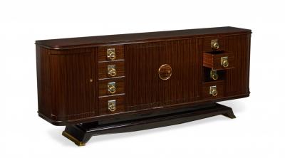 French Art Deco Rodia Ebene De Macassar Buffet Sideboard