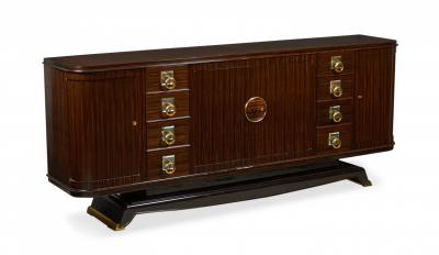 French Art Deco Rodia Ebene De Macassar Buffet Sideboard
