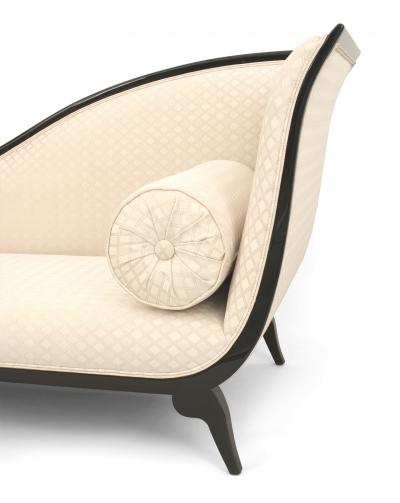 French Art Deco Style Sleigh Back Recamier