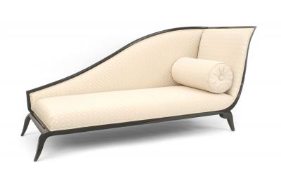 French Art Deco Style Sleigh Back Recamier