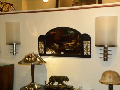 French Art Deco Theater Style Industrial Sconces