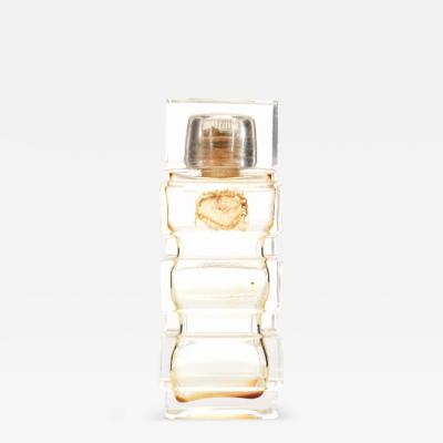 French Art Deco Tiered Glass Perfume Bottle