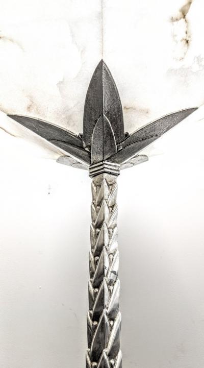 French Art Deco Torch re Floor Lamp