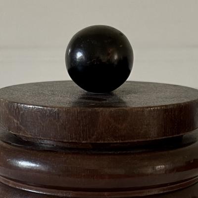 French Art Deco Turned Wood Box