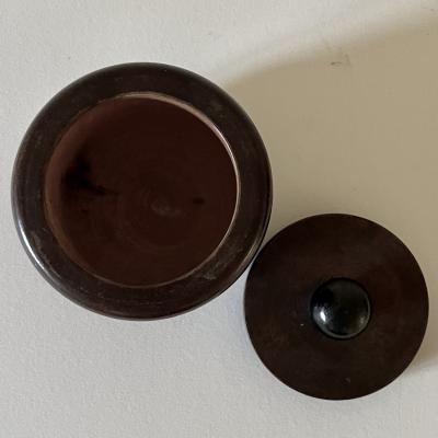 French Art Deco Turned Wood Box