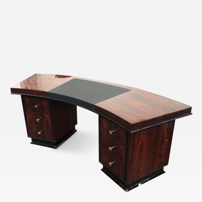 French Art Deco desk with rounded top