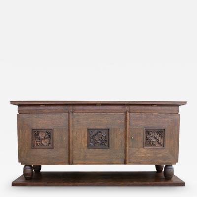 French Art Deco period oak sideboard