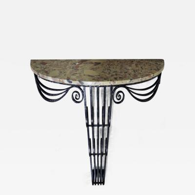 French Art Deco waterfall style console