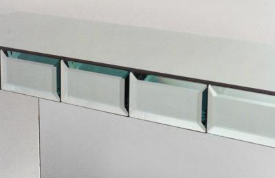 French Art Modern Mirrored Console Table