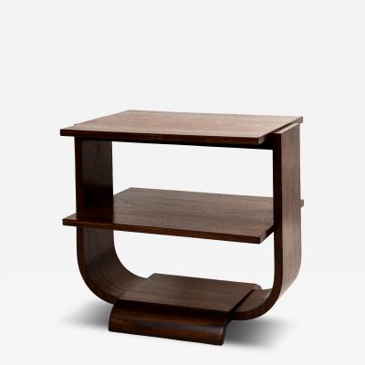 French Art Moderne Side Table In Rosewood