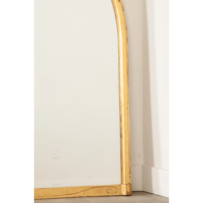 French Art Nouveau Gold Gilt Mirror