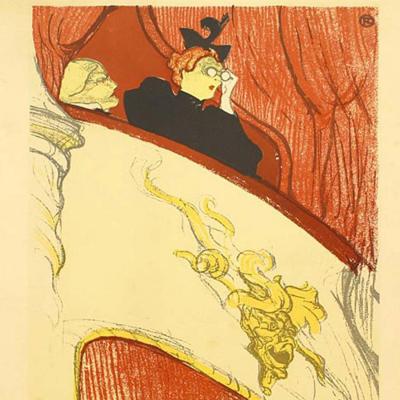 French Art Nouveau Women Portrait Poster