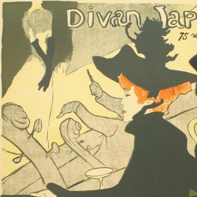French Art Nouveau Women Portrait Poster