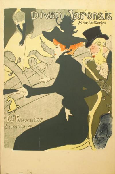French Art Nouveau Women Portrait Poster