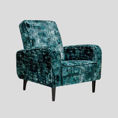 French Art deco armchair emerald green upholstery