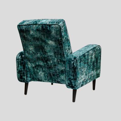 French Art deco armchair emerald green upholstery