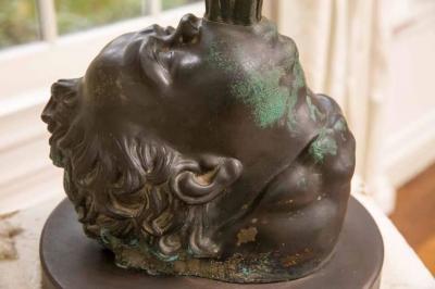 French Artist Life Size Statue of Hermes Bronze France 18th Century