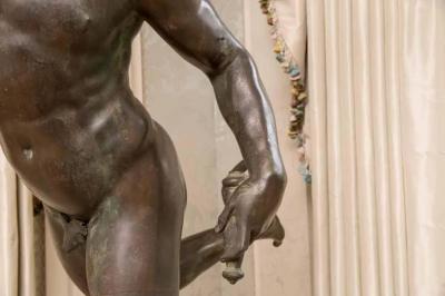 French Artist Life Size Statue of Hermes Bronze France 18th Century
