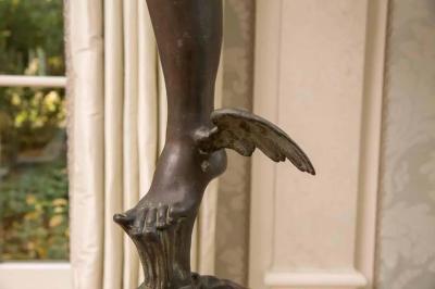 French Artist Life Size Statue of Hermes Bronze France 18th Century