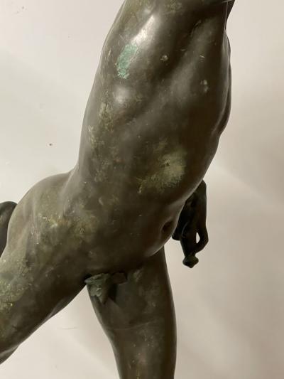 French Artist Life Size Statue of Hermes Bronze France 18th Century