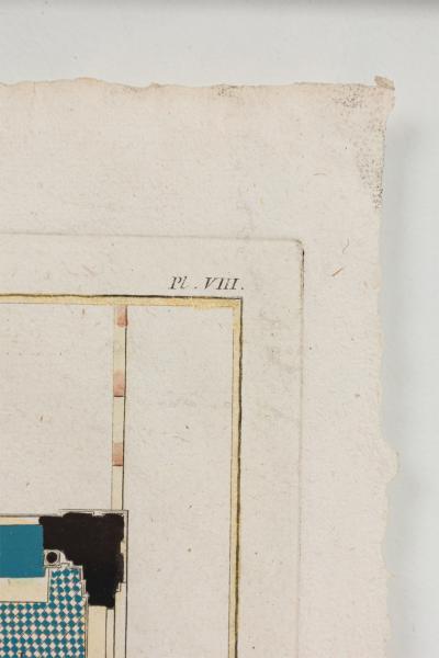 French Baroque Style Architectural Stonework Plans for the Sorbonne Chapel
