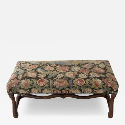 French Beech Os de Mouton Bench Late 19th Century