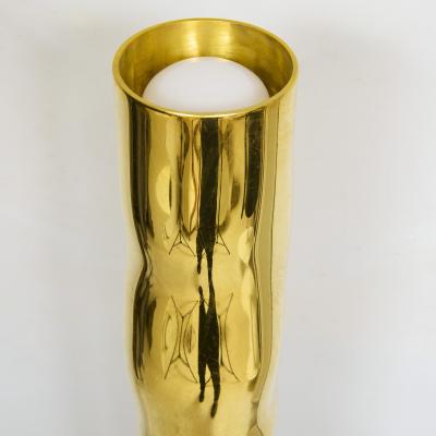 French Bespoke Sculptural Brass Totem Floor Lamp