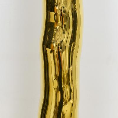 French Bespoke Sculptural Brass Totem Floor Lamp