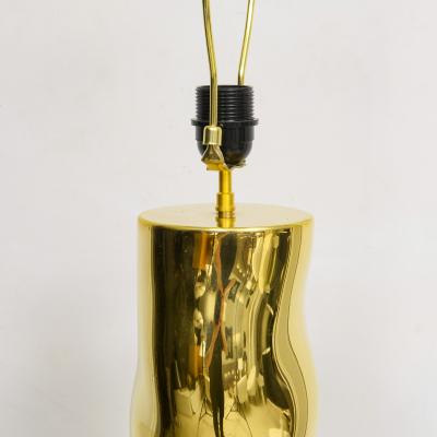 French Bespoke Sculptural Brass Totem Table Lamp