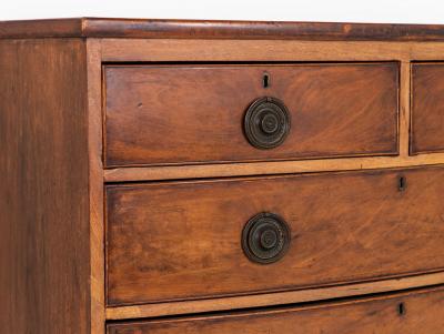 French Bowfront Chest of Drawers Late 19th Century