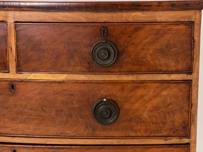 French Bowfront Chest of Drawers Late 19th Century