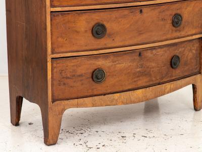 French Bowfront Chest of Drawers Late 19th Century