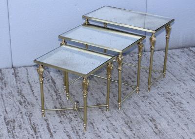 French Bronze And Brass Nesting Tables