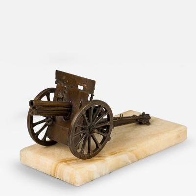 French Bronze Cannon Model