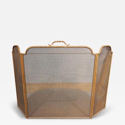 French Bronze Fireplace Screen