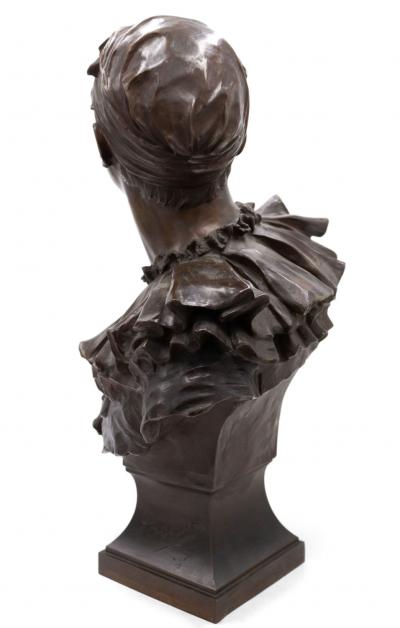 French Bronze Harlequin Bust