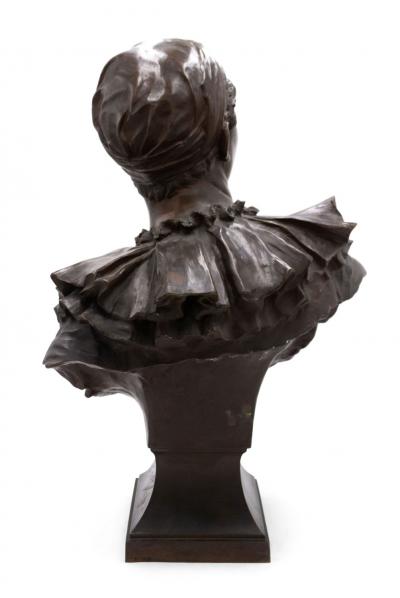 French Bronze Harlequin Bust