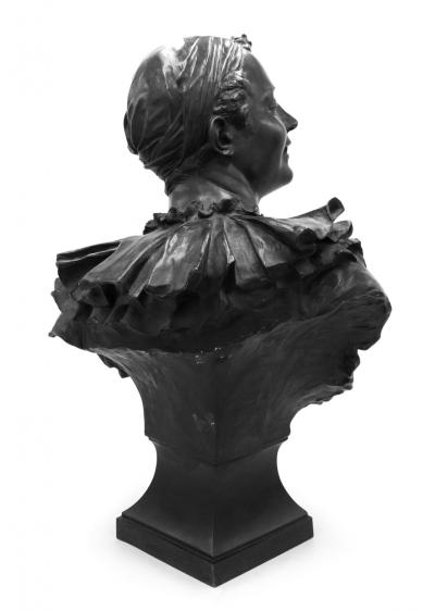 French Bronze Harlequin Bust