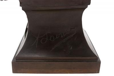 French Bronze Harlequin Bust