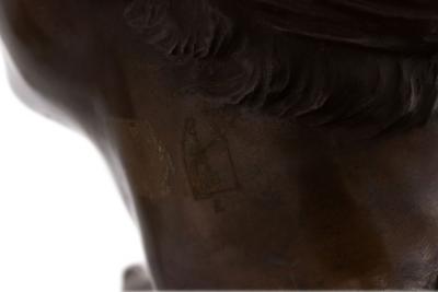French Bronze Harlequin Bust