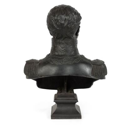 French Bronze Military Officer Bust